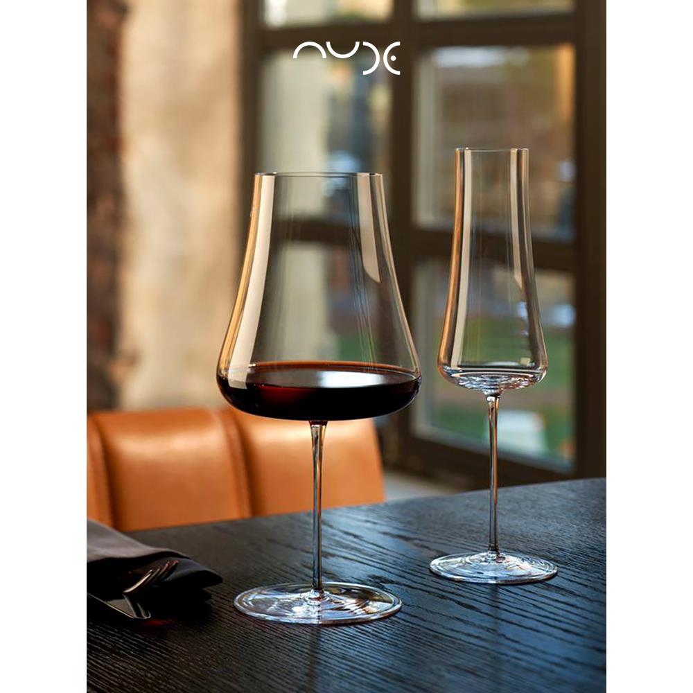 红点奖土耳其Nude勃艮第红酒杯礼盒手工葡萄酒香槟杯水晶高脚杯子