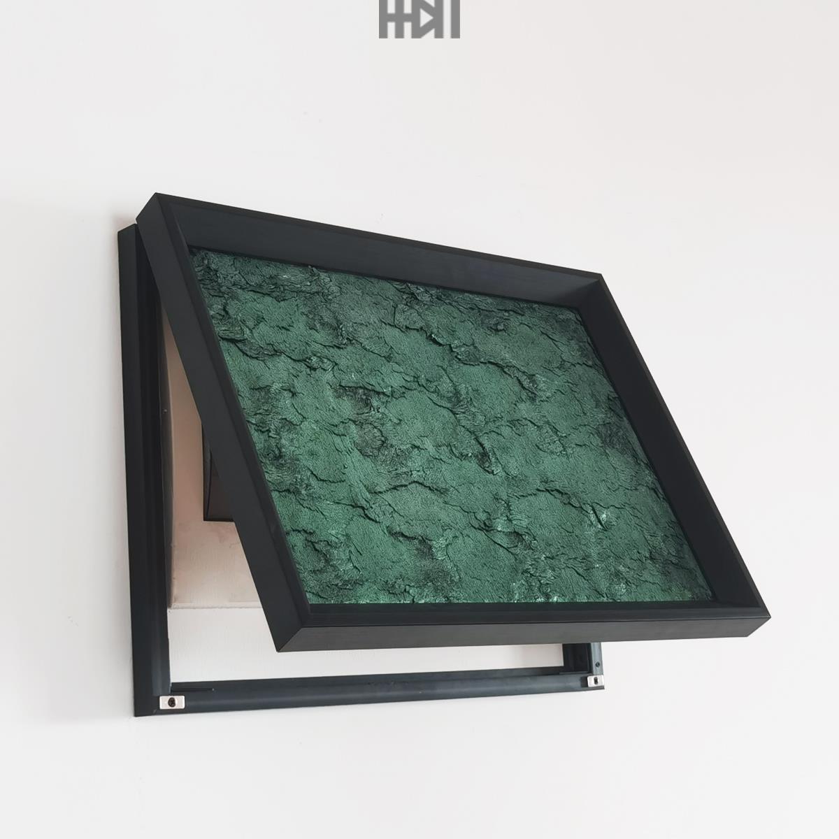 电表箱电表盒遮挡轻奢立体绒布烫金装饰画二十四节气挂画现代简约