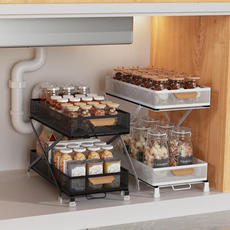 新款免安装厨房置物架台面多功能调料盒调料架转角香料收纳盘架
