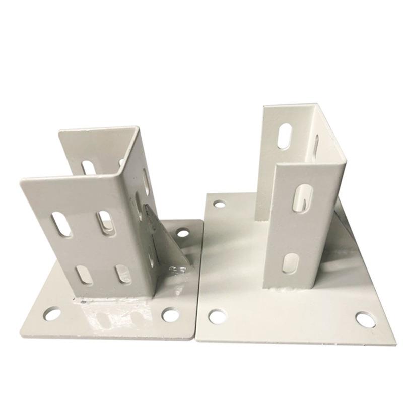 铝合金4040/4080地脚 护栏围栏地脚固定连接件铝制铝型材配件