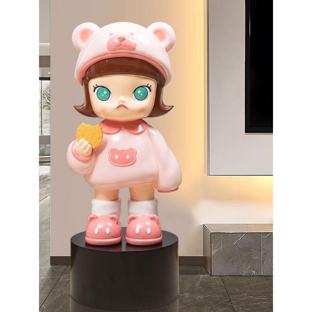 卡通手办茉莉公主饼干女孩落地大摆件网红家居客厅装饰品公仔潮玩