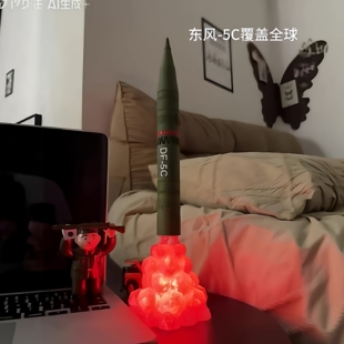 DF-5C导弹国之重器东风5C洲际导弹笔筒3D打印DF-5C模型摆件笔筒