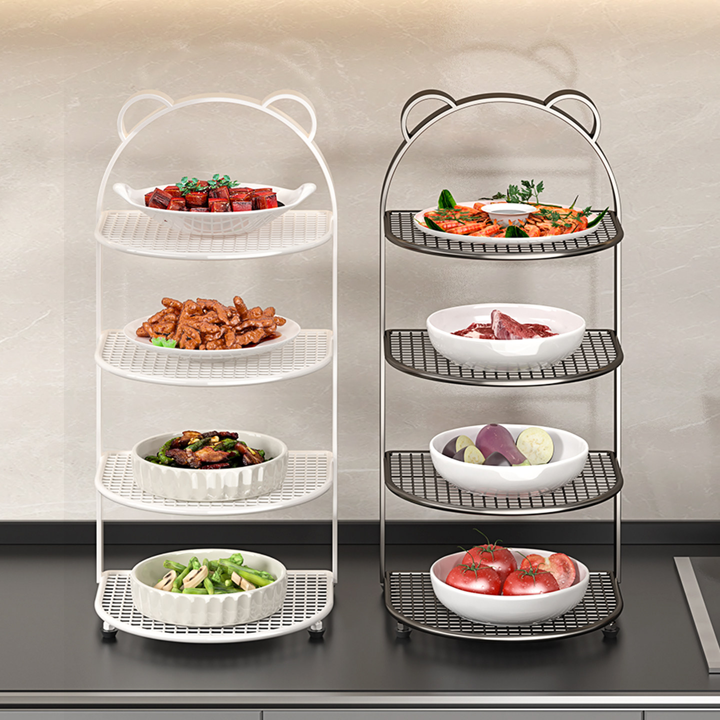 厨房备菜置物架免打孔多功能备菜架家用好物墙面多层放菜收纳架,厨房/烹饪用具,厨房置物架/置物柜/角架,淘宝优惠券,粉丝福利购,淘宝优惠卷