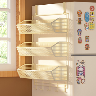 冰箱置物架侧收纳厨房多功能调料品侧面多层悬空挂式侧边侧壁挂架