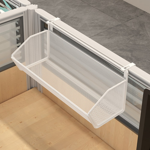 办公桌置物架办公室工位神器桌面悬挂式挂架大容量可调节挂钩挂篮