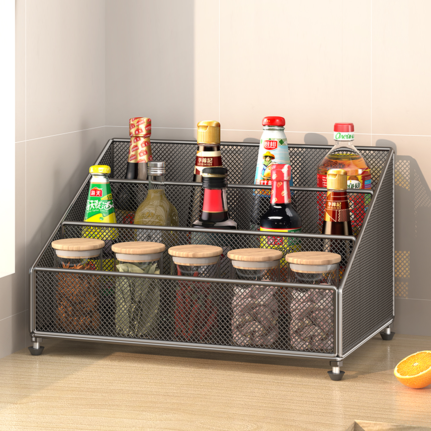 【加厚加粗】多层厨房调料置物架