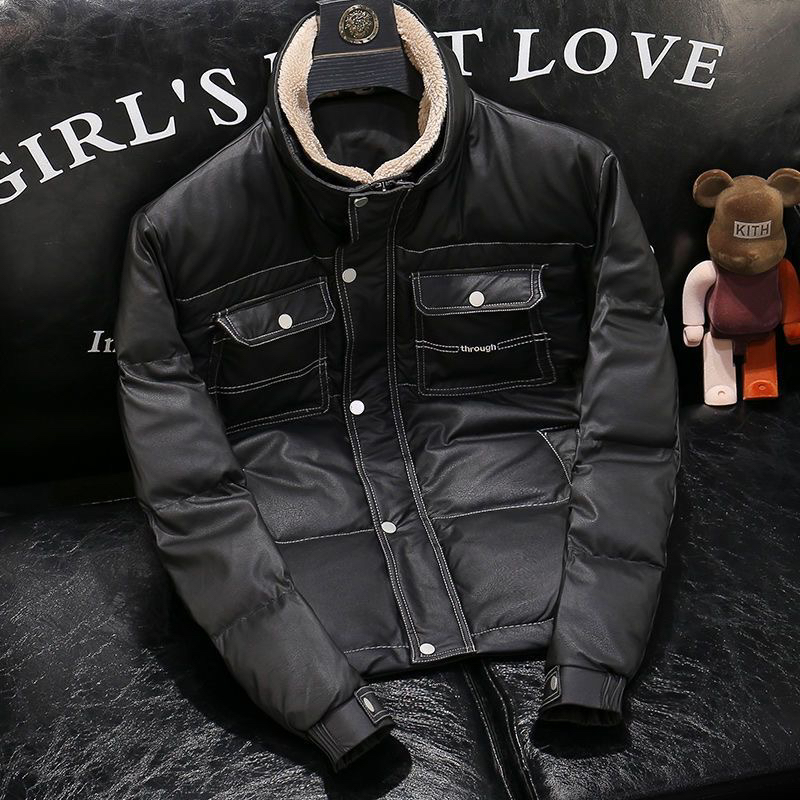 轻薄羽绒棉服男短款冬季潮牌帅气立领保暖棉衣韩版修身加厚皮外套