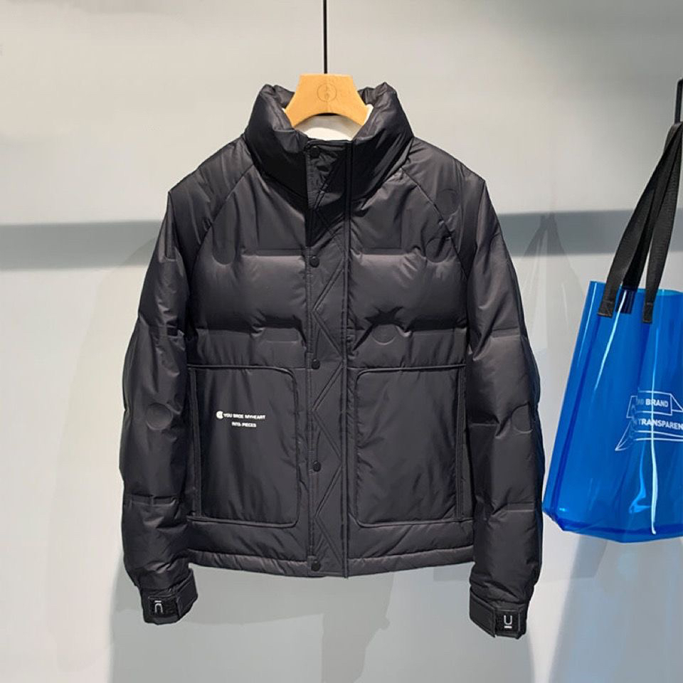 秋冬季男士短款立领羽绒服修身鸭绒外套韩版潮流轻薄保暖外穿