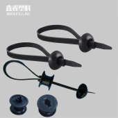 汽车扎带汽车基板扎带圆形固定头8 100条固定大梁线束扎带 380mm