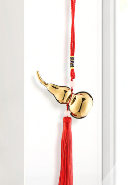 铜掌柜铜葫芦挂件开口空心小号中国结镀金挂饰装铜葫芦摆件工艺品