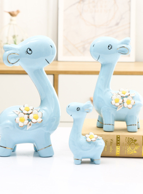 摆件创意陶瓷客厅电视柜酒柜轻奢招财装饰品乔迁新居礼品家居饰品