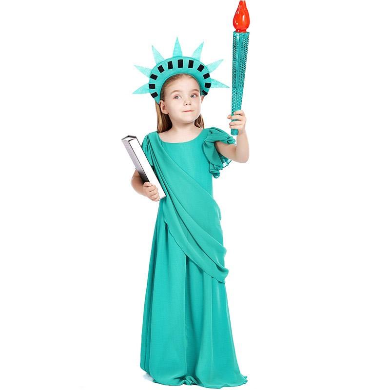 希腊神话自由女神万圣节礼服