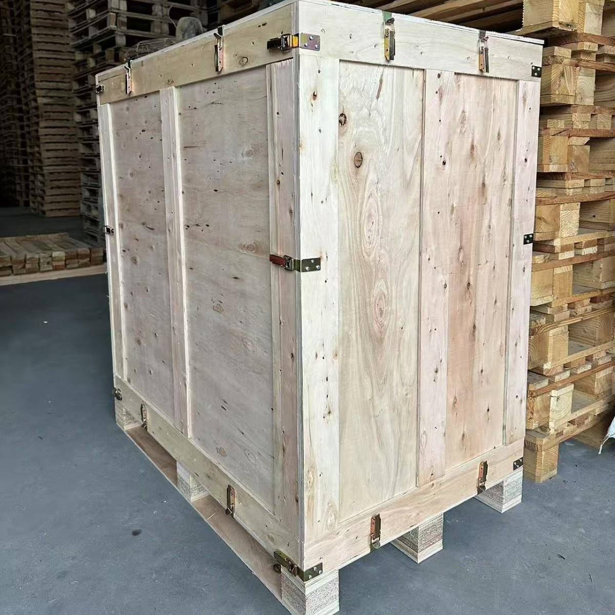 广州现货全封闭木箱可拆卸定制尺寸跨境运输仓储物流免熏蒸木板箱