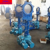 产地货源软密封电动刀型闸阀电动对夹电动刀形闸阀PZ973W卸料污水