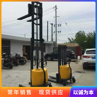 电动货物堆高车 手推式装卸升高搬运车 Electric stacker crane