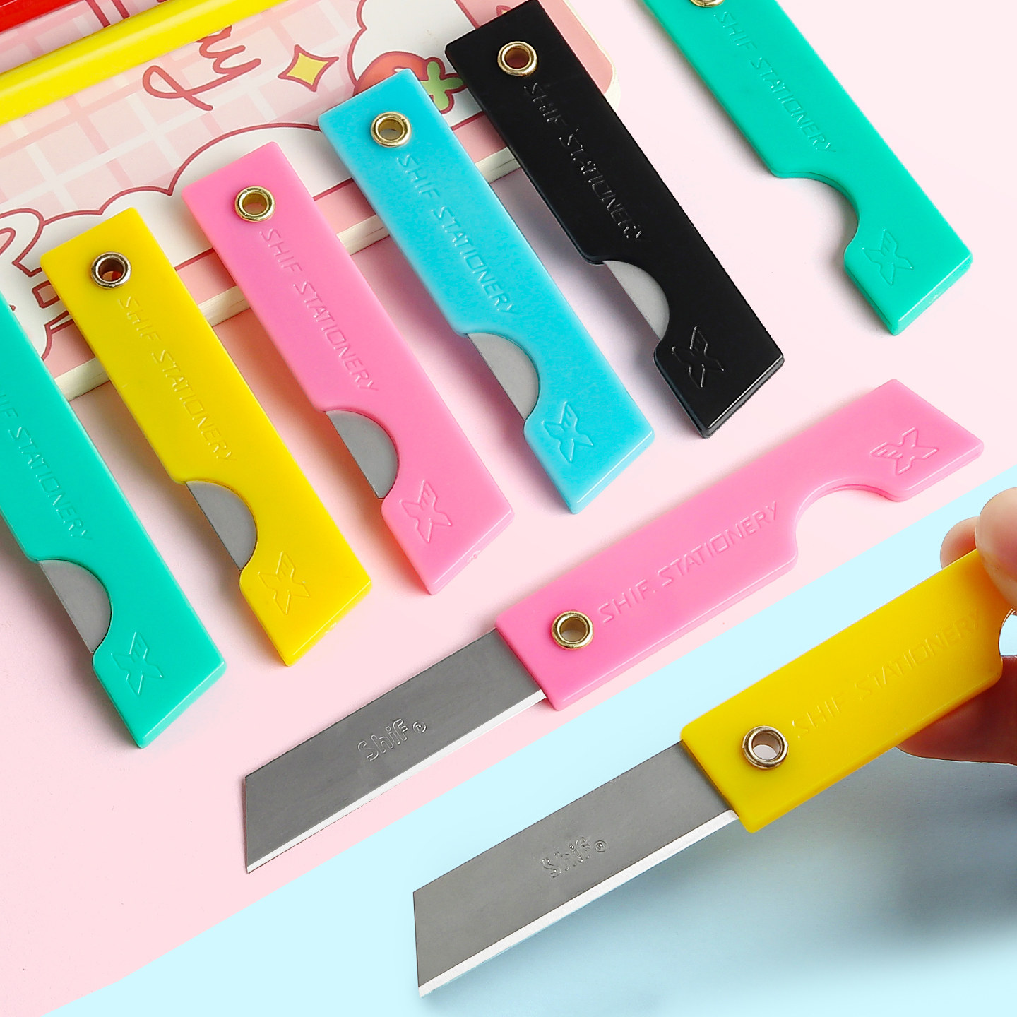 经典小刀削铅笔刀小号眉笔刀迷你美工刀小学生削笔器拆箱拆快递包裹专