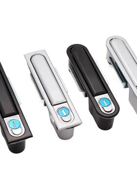 MS818/490平面锁配电箱柜门锁锌合金铜芯XL21动力柜单双面开MS480