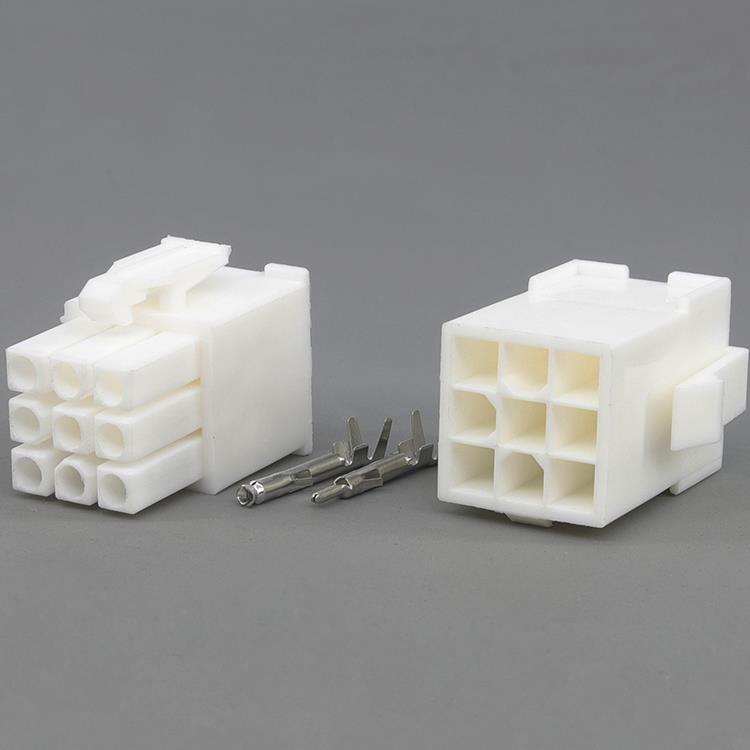 4145连接器接插件9孔插头对插接线端子伺服电机公母接线端子塑壳