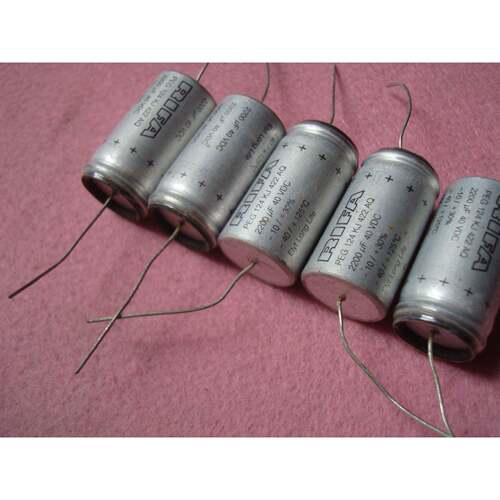 全新瑞典 RIFA 力发 PEG124 40V 2200UF 发烧铜脚发烧油电解电容