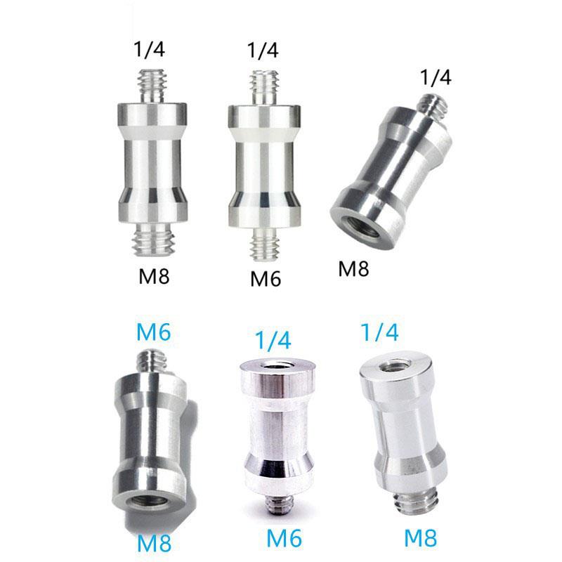 相机螺丝英制1/4转M6M8摄影器材闪光灯直墦架转换螺母云台三脚架