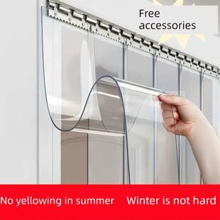 透明PVC塑料门帘窄片大门软帘加厚抗氧化防粘空调帘超市店铺商用