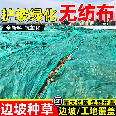 园林绿化护坡无纺布绿色透气防尘