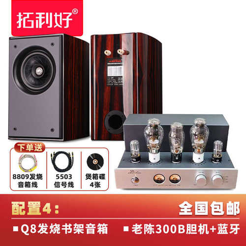 深圳现货 发烧级纯甲类 老陈300B单端胆机 电子管功放机送罩