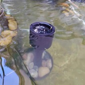 鱼池水面树叶垃圾收集器漂浮撇渣器水池面吸吸油膜清理带底座