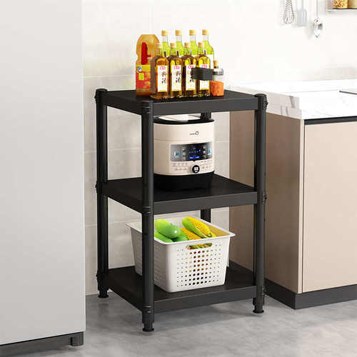 30公分35宽40x55厘米45长50x50厨房60黑色置物架落地多层储物货架