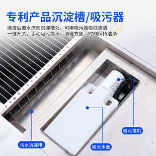 新款往返滚珠式全自动鞋底清洗机风淋室内置无尘室闸机通道洗鞋机