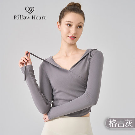 FOLLOWHEART甄选修身瑜伽外穿健身服跑步普拉提显瘦速干运动T恤女
