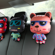 卡里努努可爱猫咪汽车头枕护颈枕卡通车内饰女生后排车用座椅靠枕