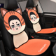 卡里努努家族汽车坐垫四季 通用卡通可爱座垫后排坐垫车载冰丝座套