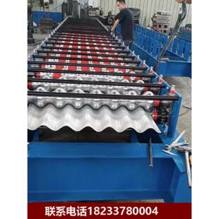 钢构工程设备彩钢镀锌板铝镁锰压瓦机780横挂板瓦楞机角驰压瓦机
