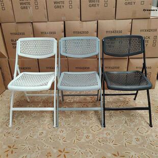 折叠培训椅子带写字板会议椅职员学生电脑桌椅一体网状透气办厂家