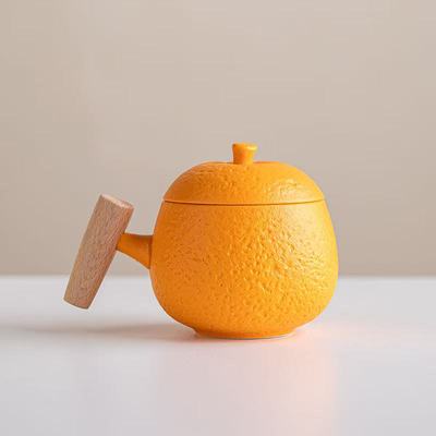 G3659-心想事橙木柄办公杯