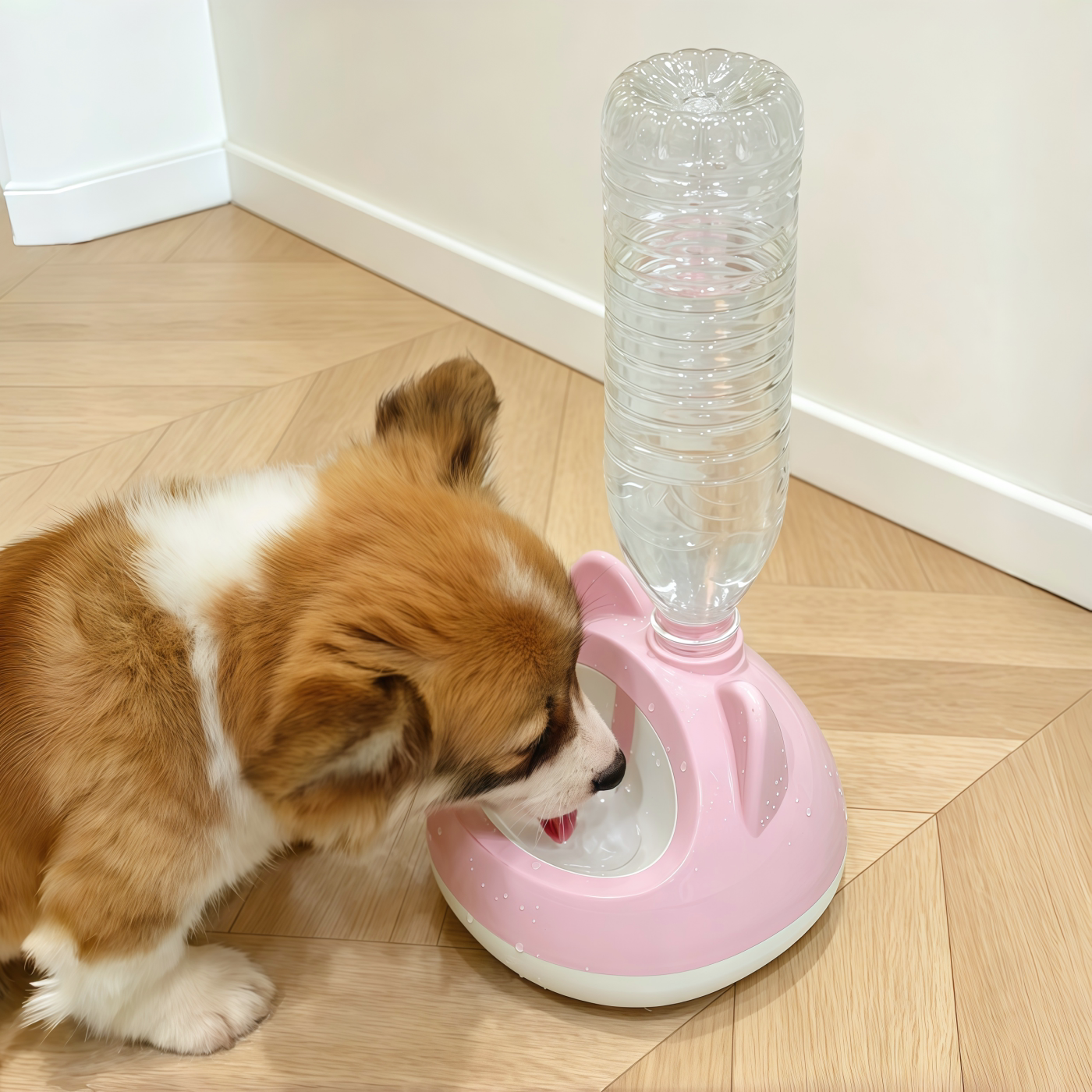 狗狗饮水器不湿嘴矿泉水瓶自动饮水机中小型犬宠物水碗可拆卸新款