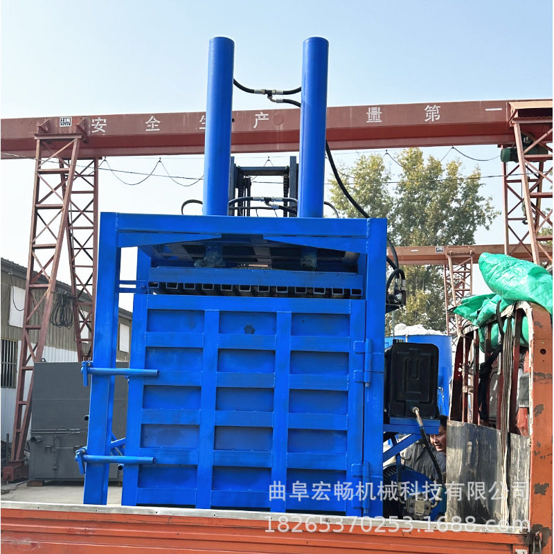 易拉罐40吨立式液压打包机 编织袋废纸塑料膜废纸打包压块机,五金/工具,打包机/捆扎机,淘宝优惠券,粉丝福利购,淘宝优惠卷