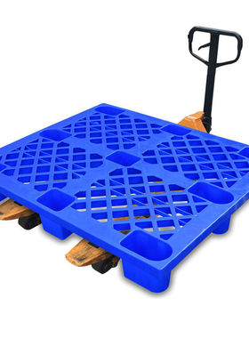 【Plastic pallets】鹏新网眼塑胶卡板车间货物塑料托盘