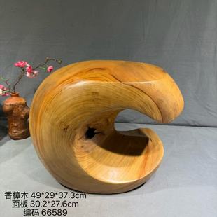 香樟木墩子实木空心原生态树桩根雕凳子茶几边桌民宿酒店装饰摆件