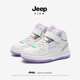 加绒二棉魔术贴男童休闲鞋 JEEP女童高帮板鞋 秋冬儿童运动鞋 子女孩