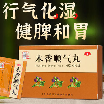【仲景】木香顺气丸60mg*100丸*10袋/盒