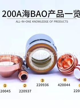 200A保护帽420045涡流环220488固定罩22096电极22097喷嘴420044