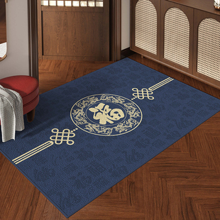 新中式 地垫入户门垫家用门口脚垫进门地毯玄关耐脏防滑入户门地垫