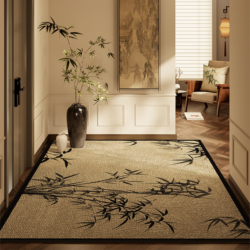 新中式入户门地垫玄关地垫大门口可裁剪家用地毯宋代美学进门脚垫,居家布艺,入户地垫,淘宝优惠券,粉丝福利购,淘宝优惠卷