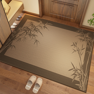 新中式 入户门地垫进门家用地毯耐脏防滑吸水门口入户门脚垫可裁剪