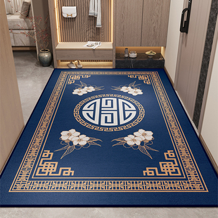 蓝色地垫2025新款 入户门地垫防滑地毯可裁剪进门口脚垫入户地垫子