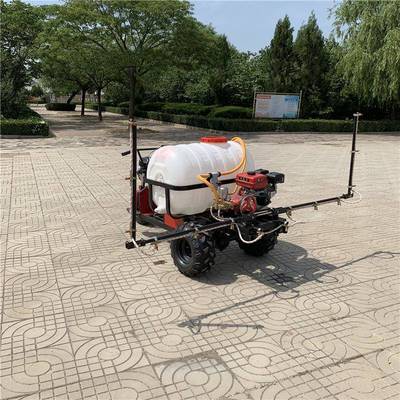 喷杆可折叠定制果园草坪打药机双动力驾乘式多喷头果园农用打药