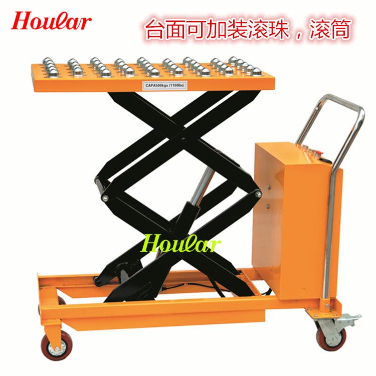 传送带辊筒1.米滚筒式电动平台车滚轮升降液压手推车平台叉车