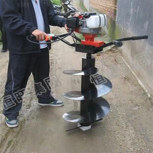 二冲程挖坑机手提式地钻机架子手推汽油钻坑机挖坑机
